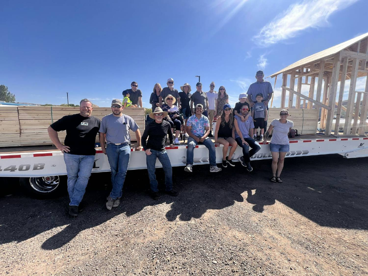 FrameTec employees and family representing the Company in the local Camp Verde Days parade in Arizona.