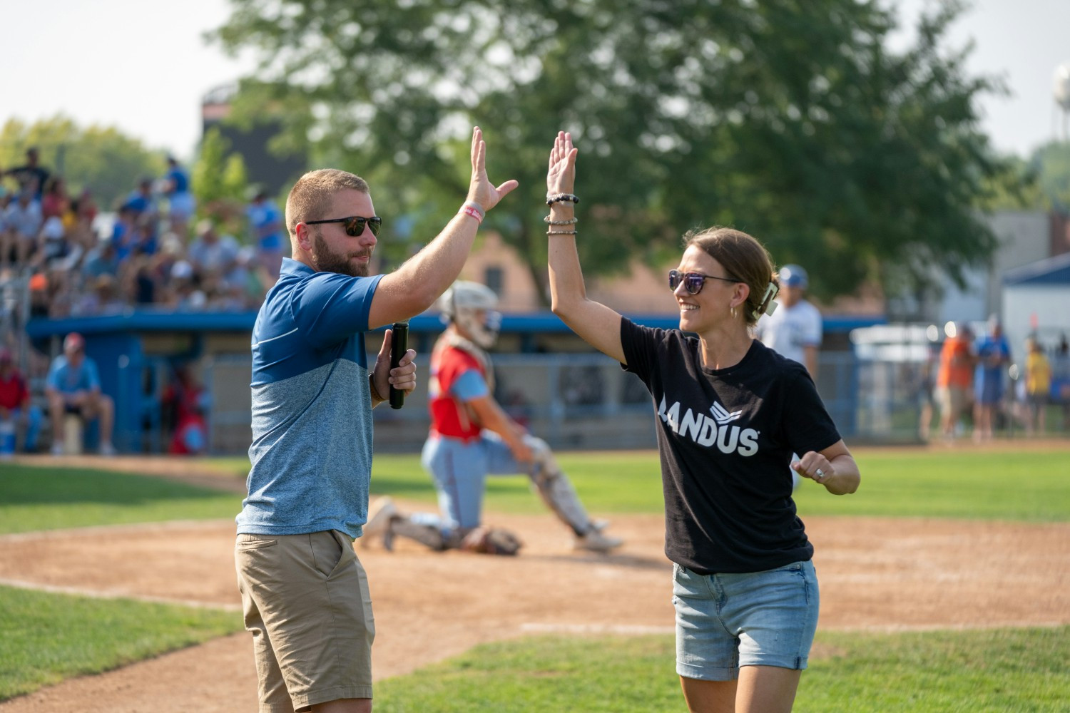 Landus was the head sponsor of the record-attendance-setting  game where Landus staff got to throw out the first pitch. 