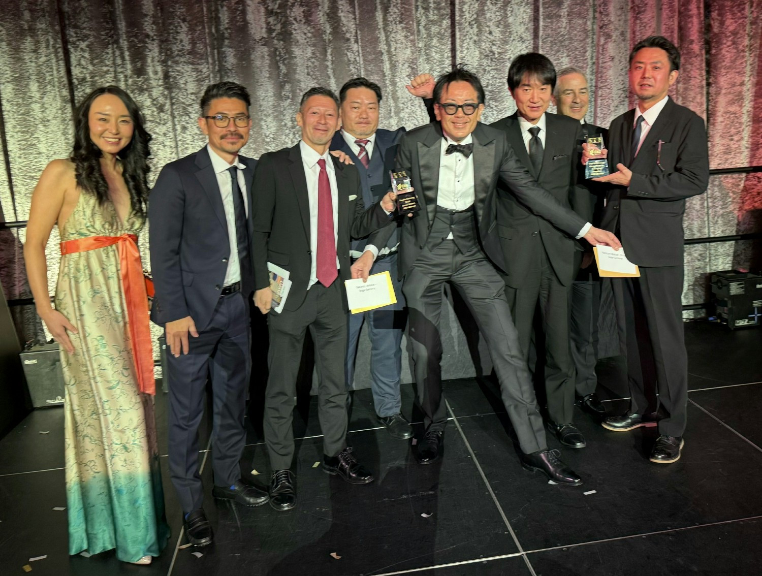 Leaders celebrating our top product performance in the gaming industry 