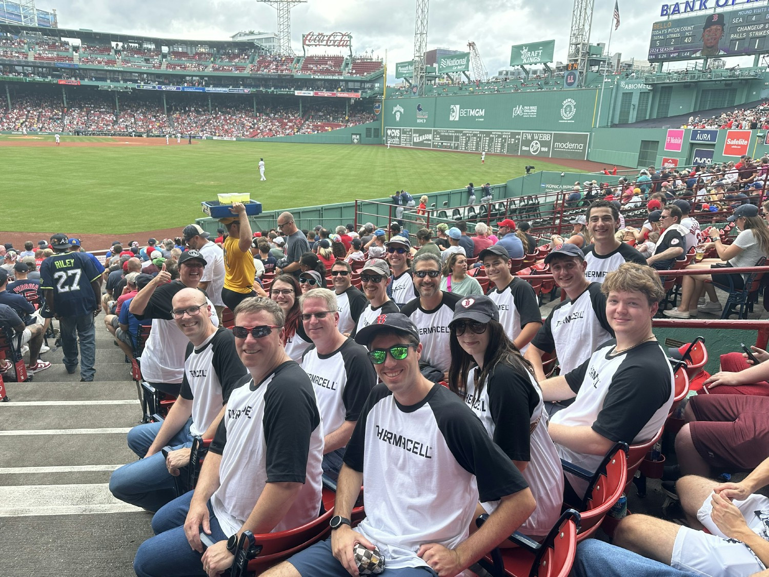 Celebrating the summer weather and our busy season with baseball games in Boston & Atlanta with our teams.