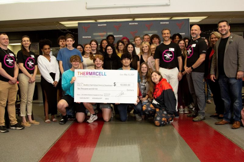 Our amazing science team giving back to our new community by helping to fund a new lab at the Hampton High School.