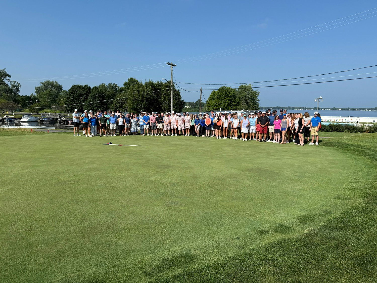 Out of the office email replies on - enjoying a day of golfing and crafting to connect and recharge together as a team.