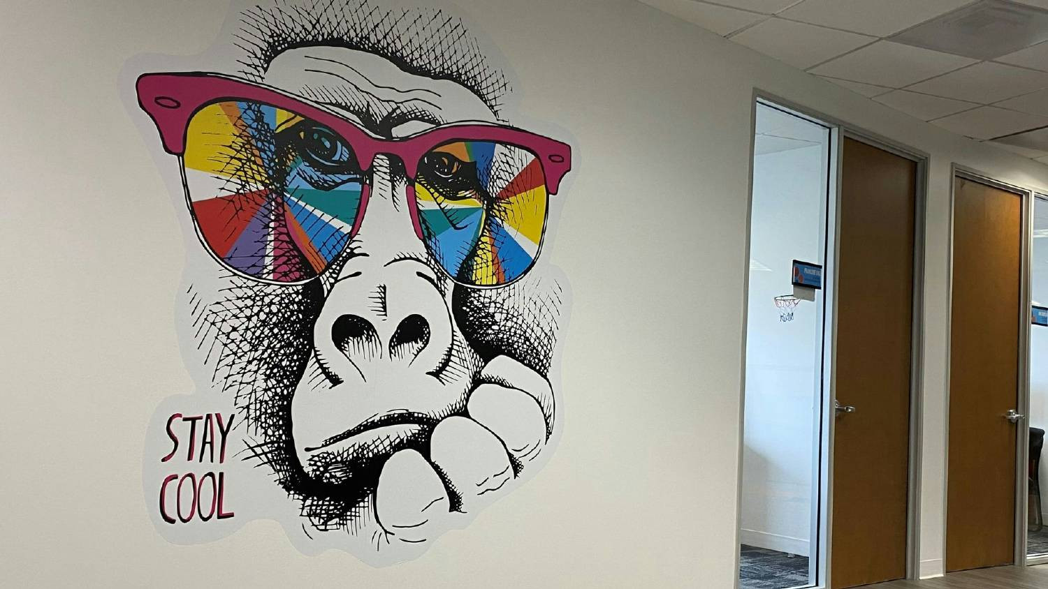 Just one of the many conversation starters on our office walls. Bonus: it makes a solid Zoom background.