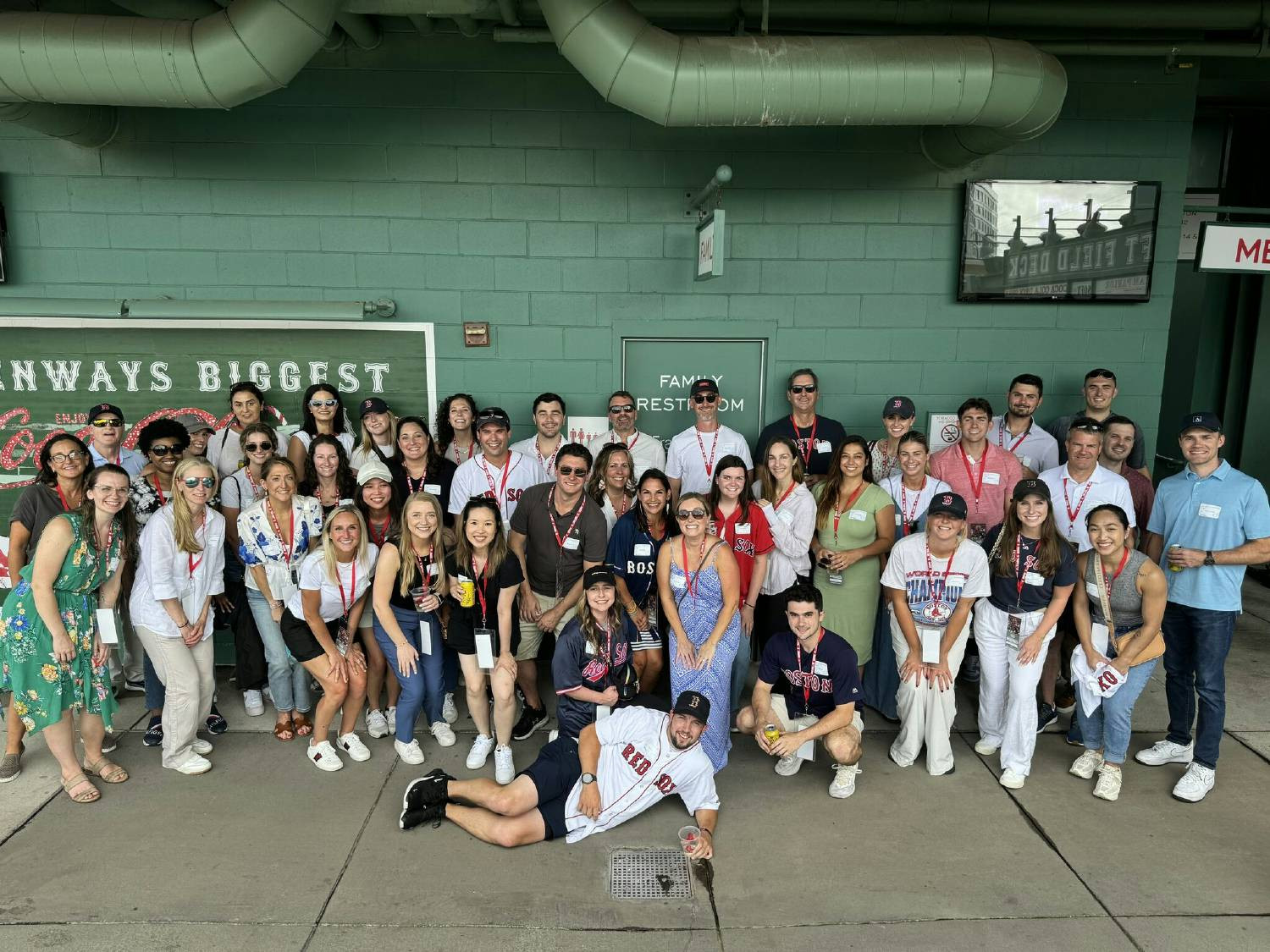 Petra's Boston team gathered at Fenway Park for a perfect summer night outing.