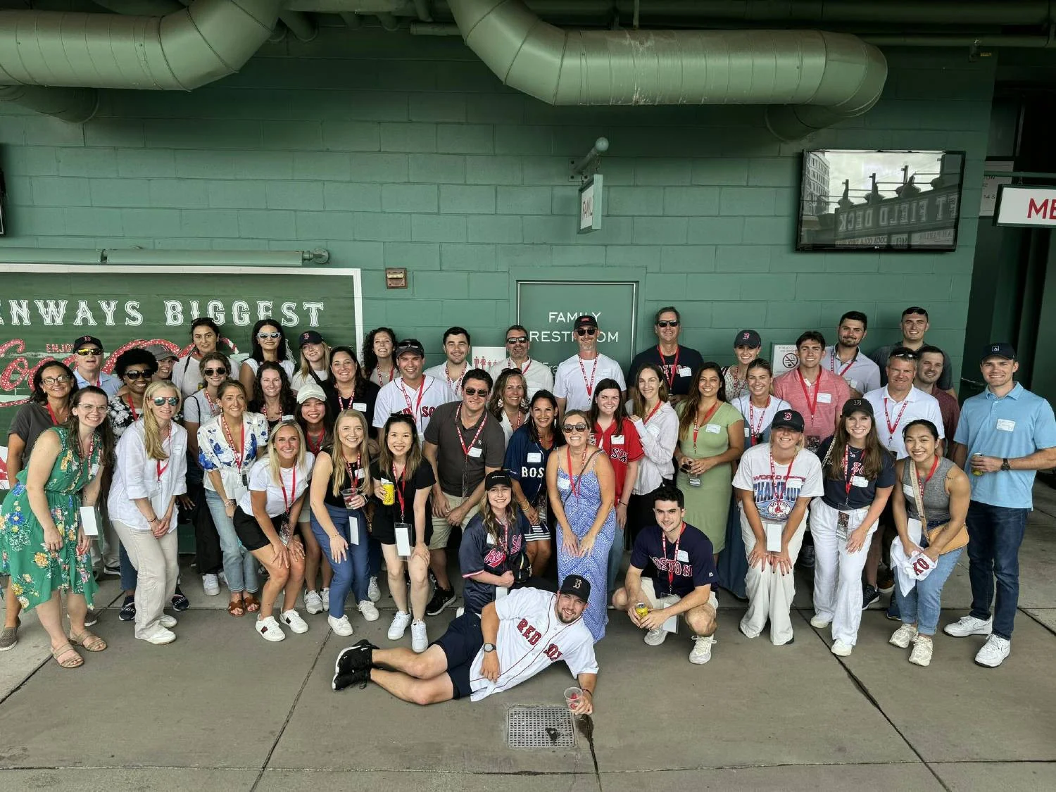 Petra's Boston team gathered at Fenway Park for a perfect summer night outing.