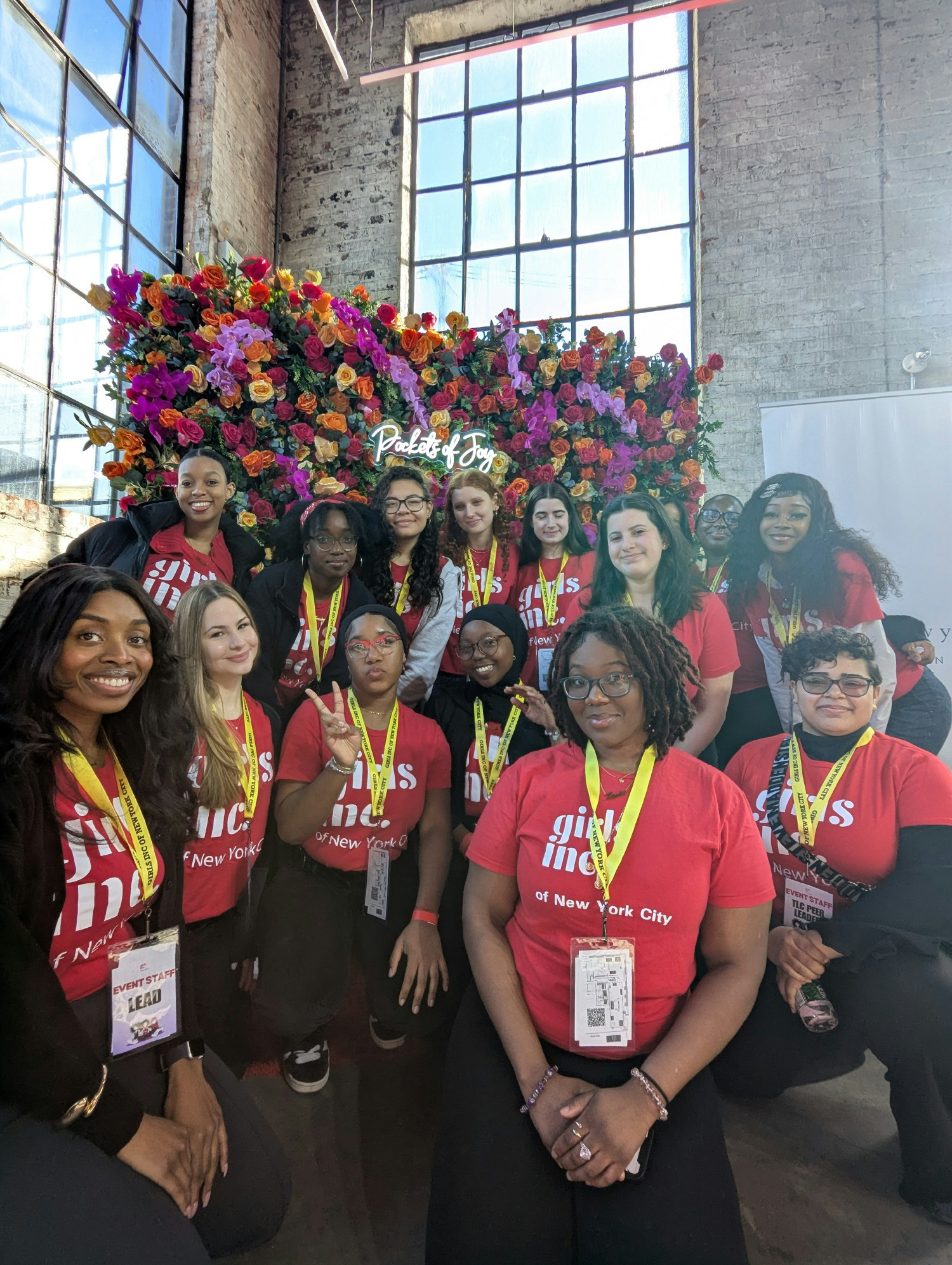 GINYC Teen Leadership Circles peer leaders and advisor.