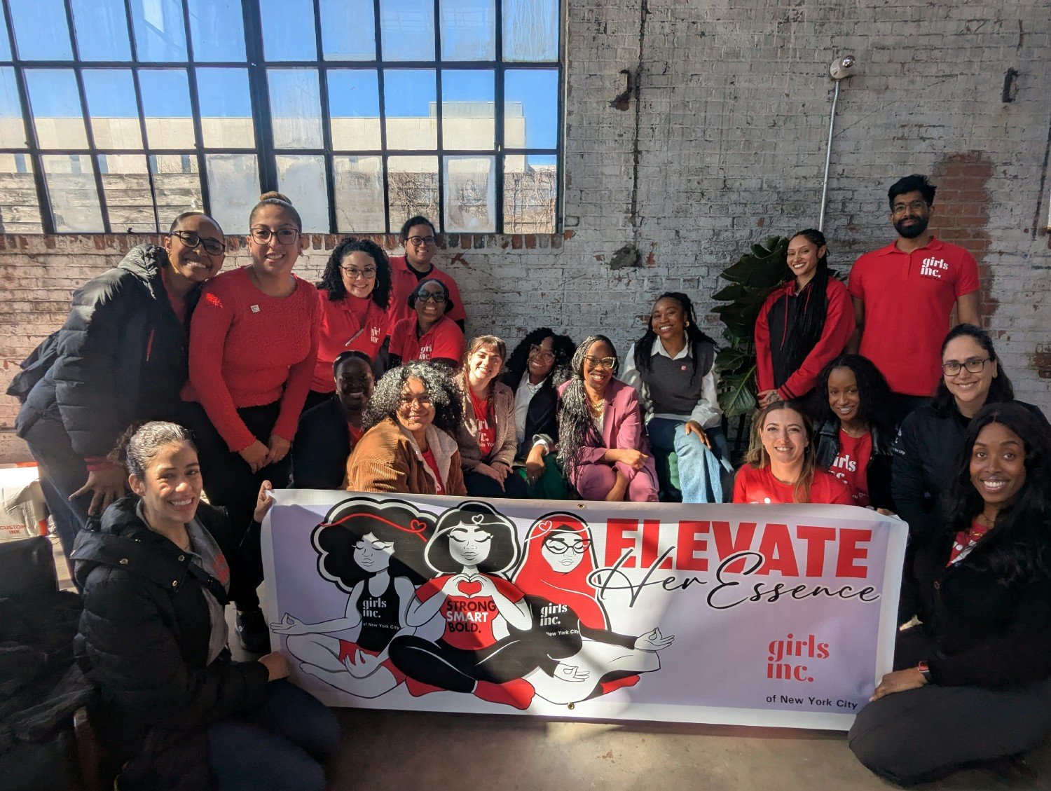 Program leadership staff at GINYC's annual Elevate Her Essence Teen Leadership Conference 2025.