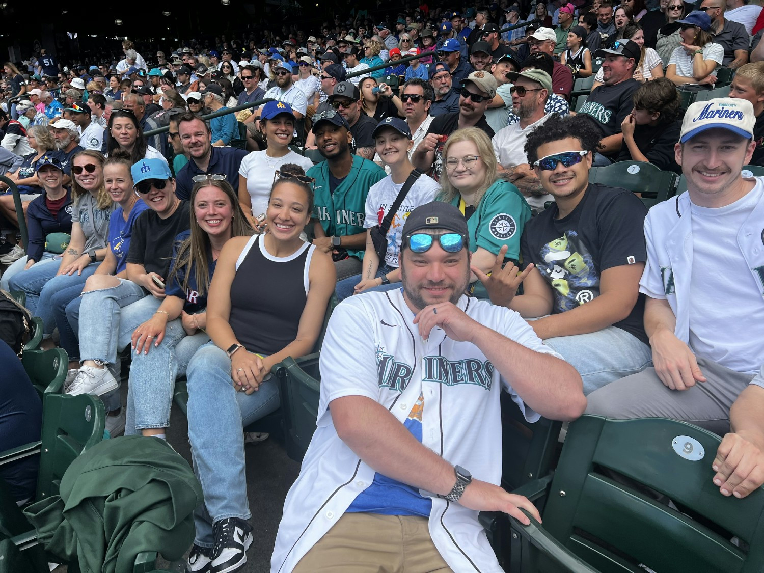 Baseball game outing with the staff to enjoy the Seattle summer.