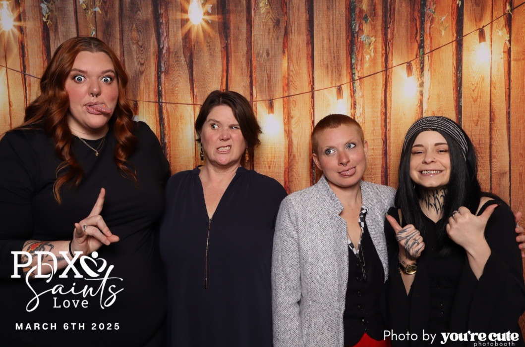 Enjoying time together PDX Saints Night; PDX Saints Love, one of our community partners, runs a day center in Portland