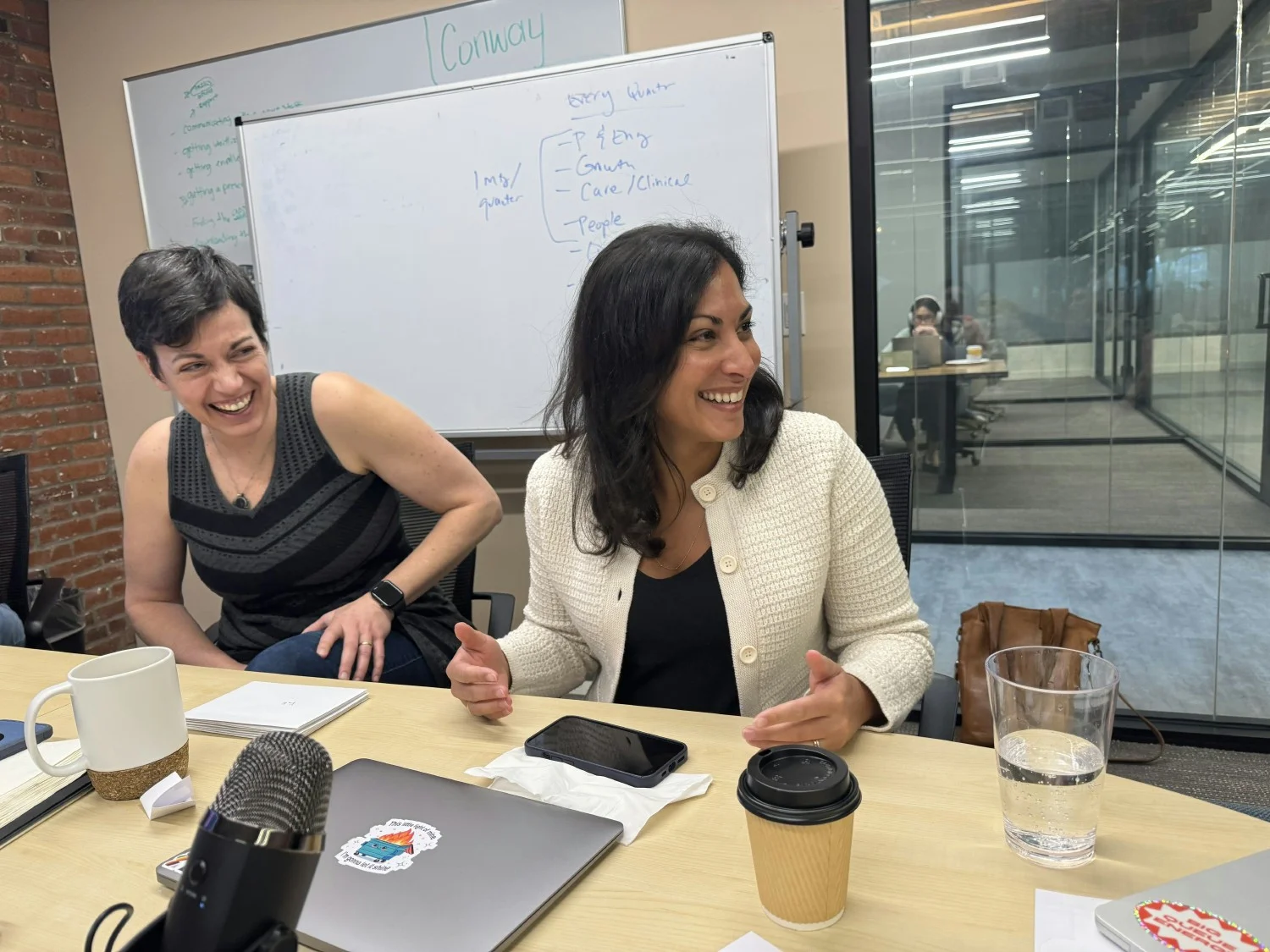 Collaborating and enjoying time in person at our Portland, OR office!