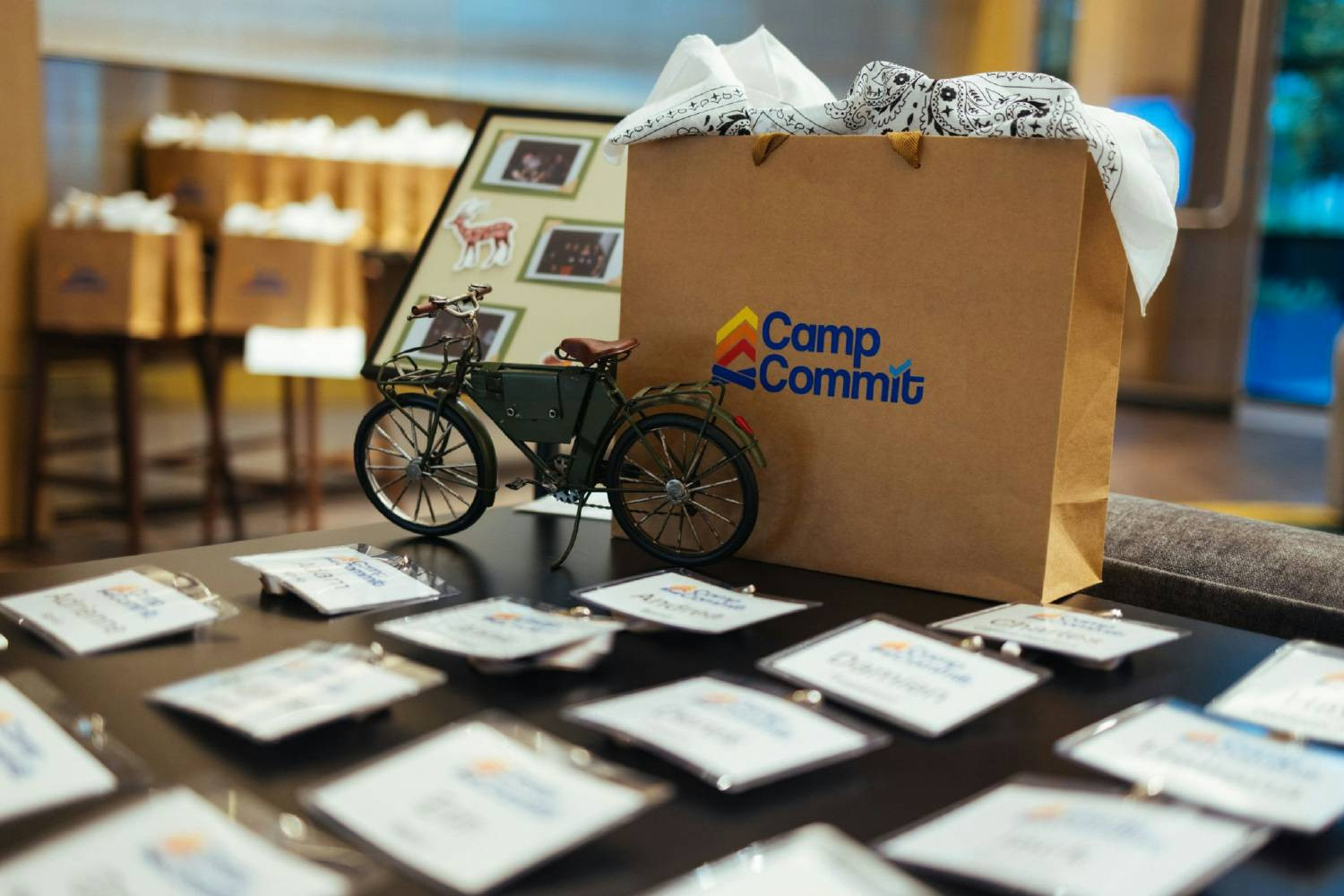 Commit's check-in for their annual community event called Camp Commit.
