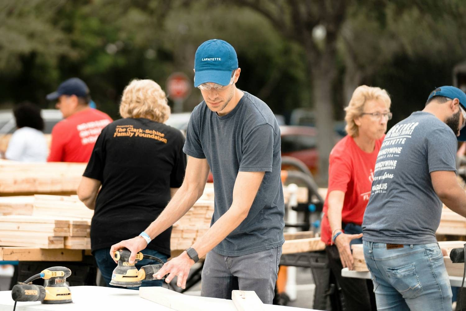 Building beds, building bonds: Josh, our MD, joins Sleep in Heavenly Peace to craft beds for kids in need. 