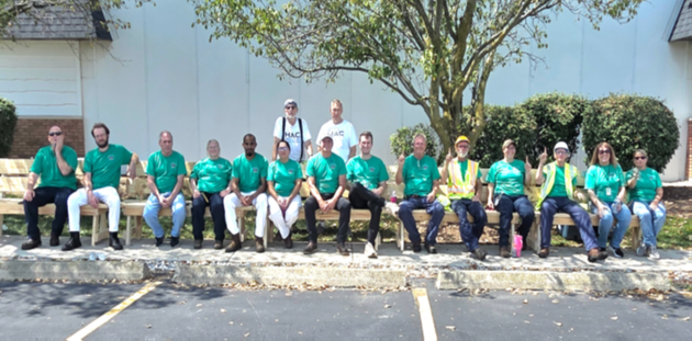 Habitat for Humanity Park Bench Build Event - Botkins Ohio Plant.