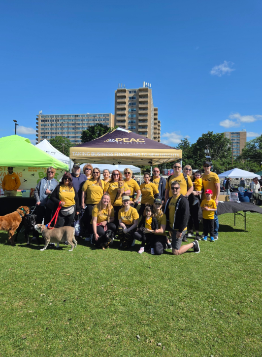 PEAC employees, family members, friends gathered at Cooper River Park to support the Animal Welfare.