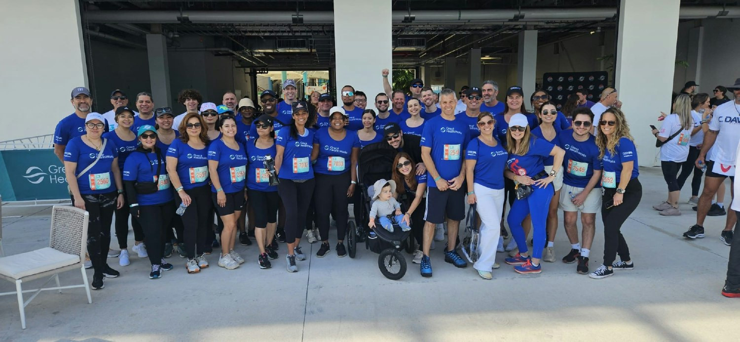 GHW team came together to support the Dolphins Cancer Challenge at the Hard Rock Stadium. 
