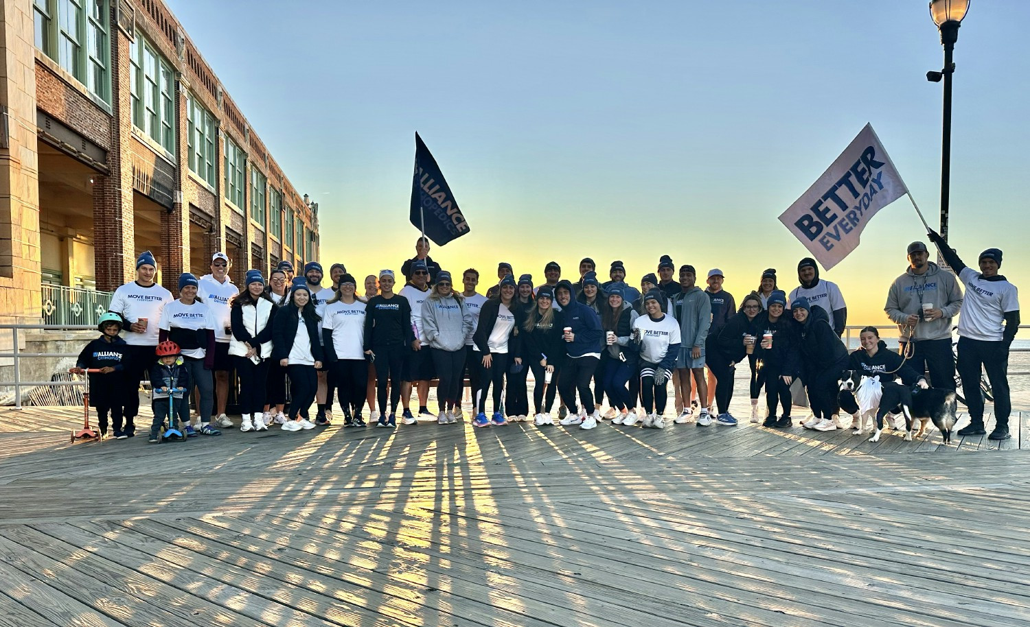 Team members rally together on Saturday morning to move, run, walk, and inspire our community to get better every day!