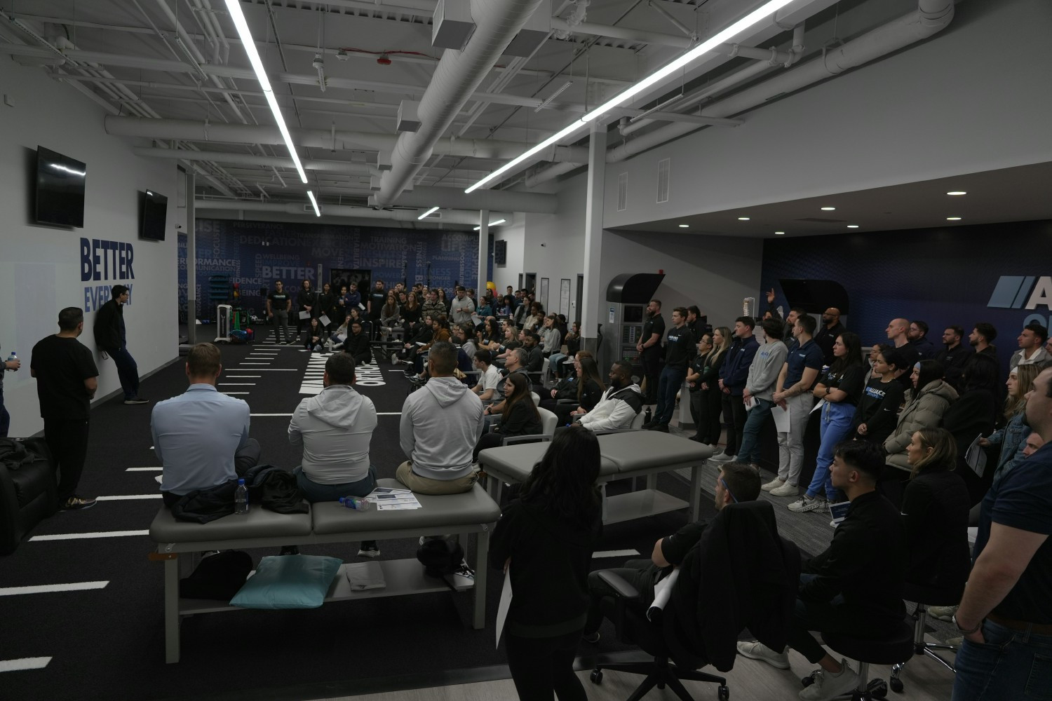 Our team learning at our monthly in-service workshop.