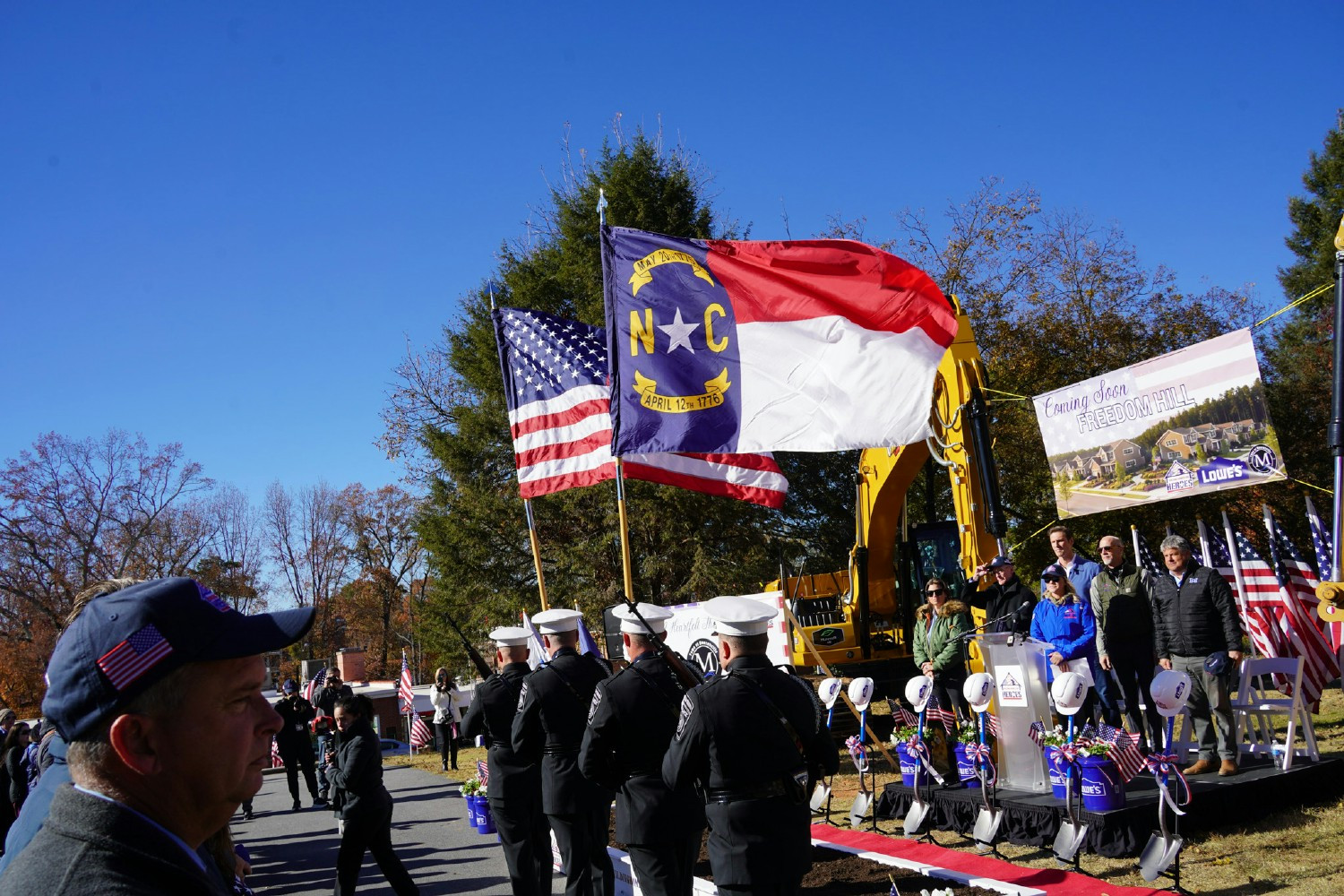 Veteran's Day with Police Dept. Color Guard