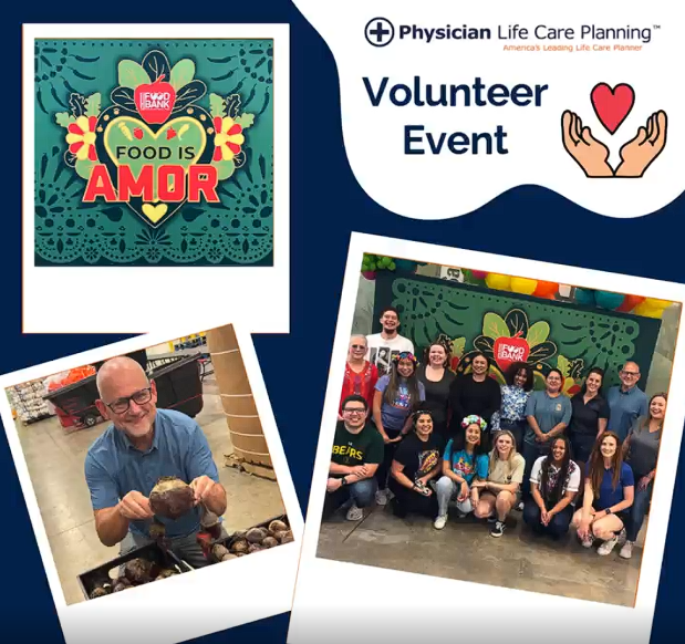 Giving back to our community at the San Antonio Food Bank.