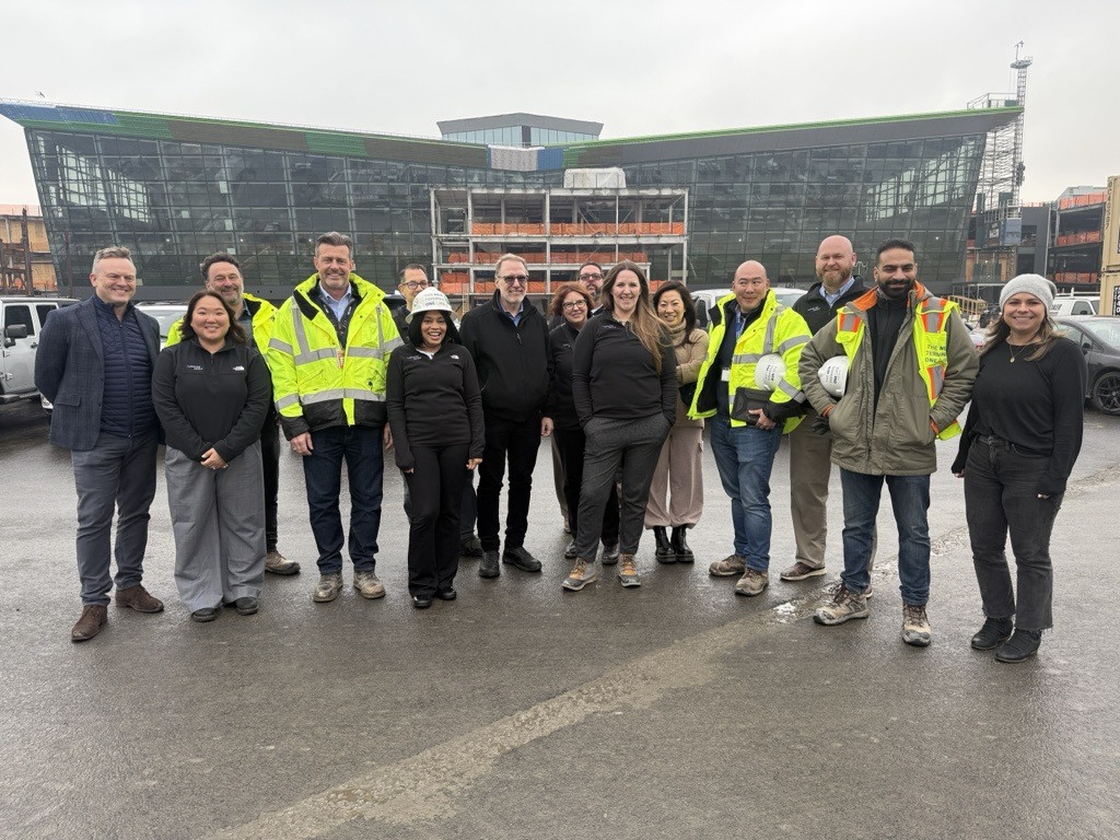 Celebrating our veterans at the filming of Operation Career Military Makeover at JFK Airport, one of our project sites!