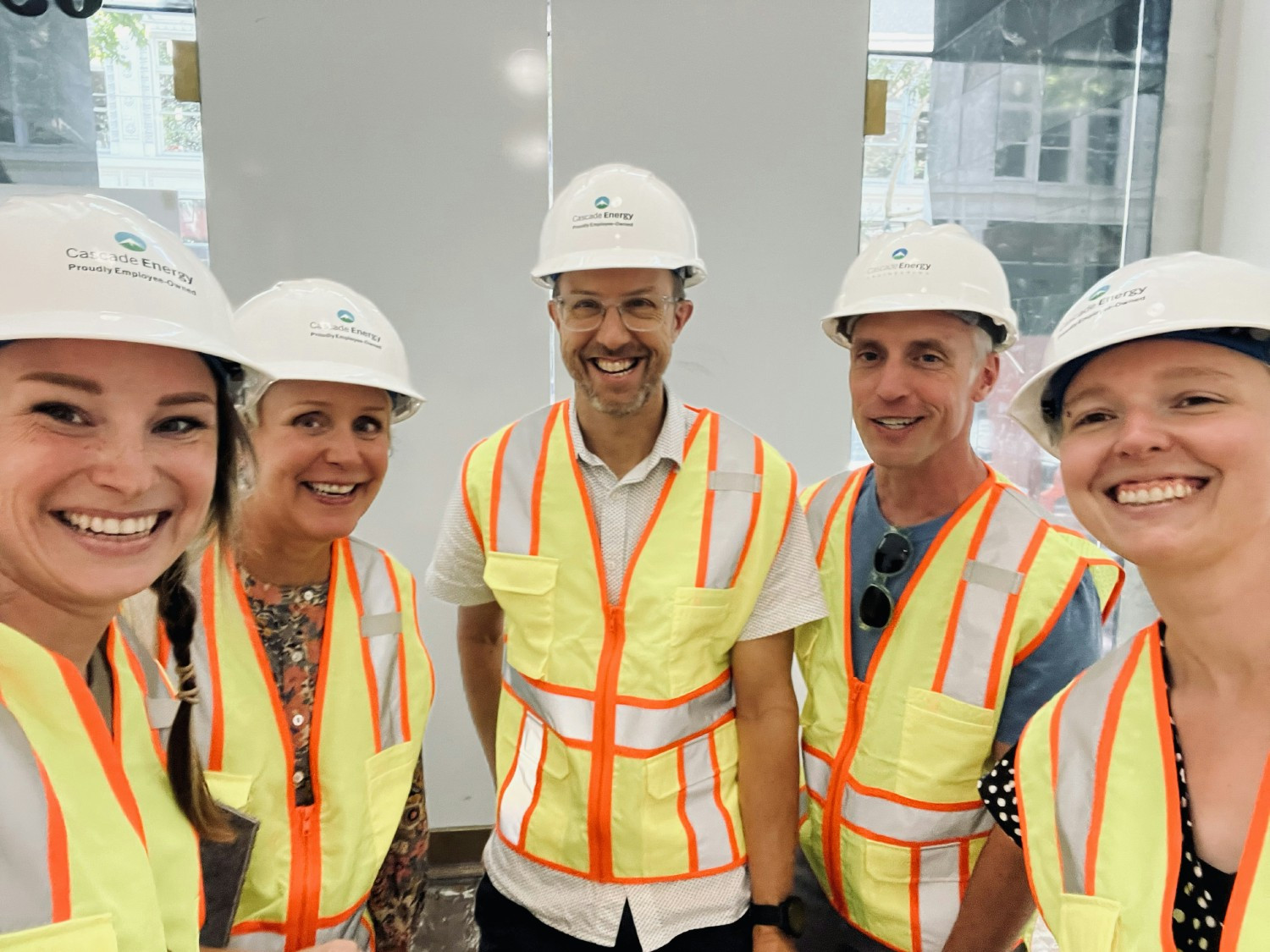 Tour group, with our CEO in the middle