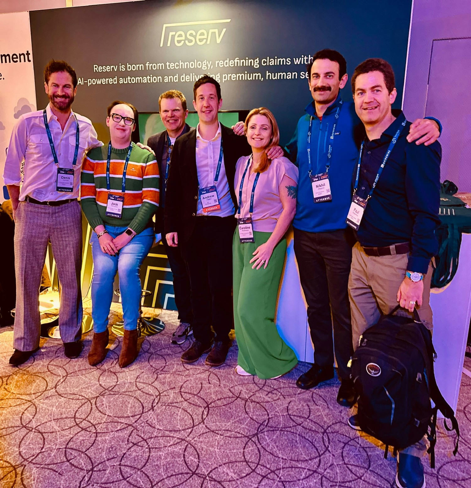 Reserv Team at a conference