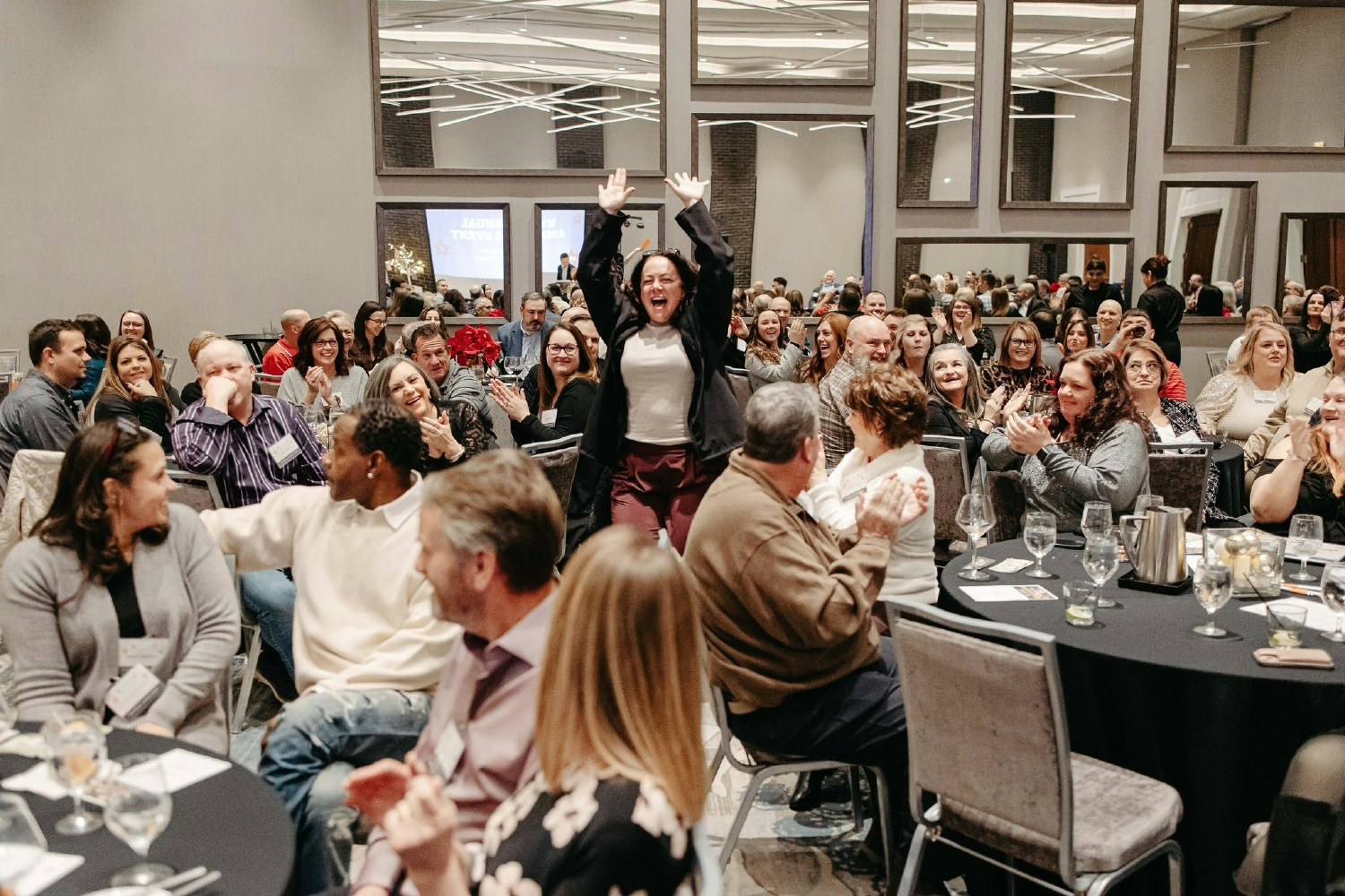 Big reactions, bigger vibes! Celebrating wins (and the people behind them) at every opportunity.