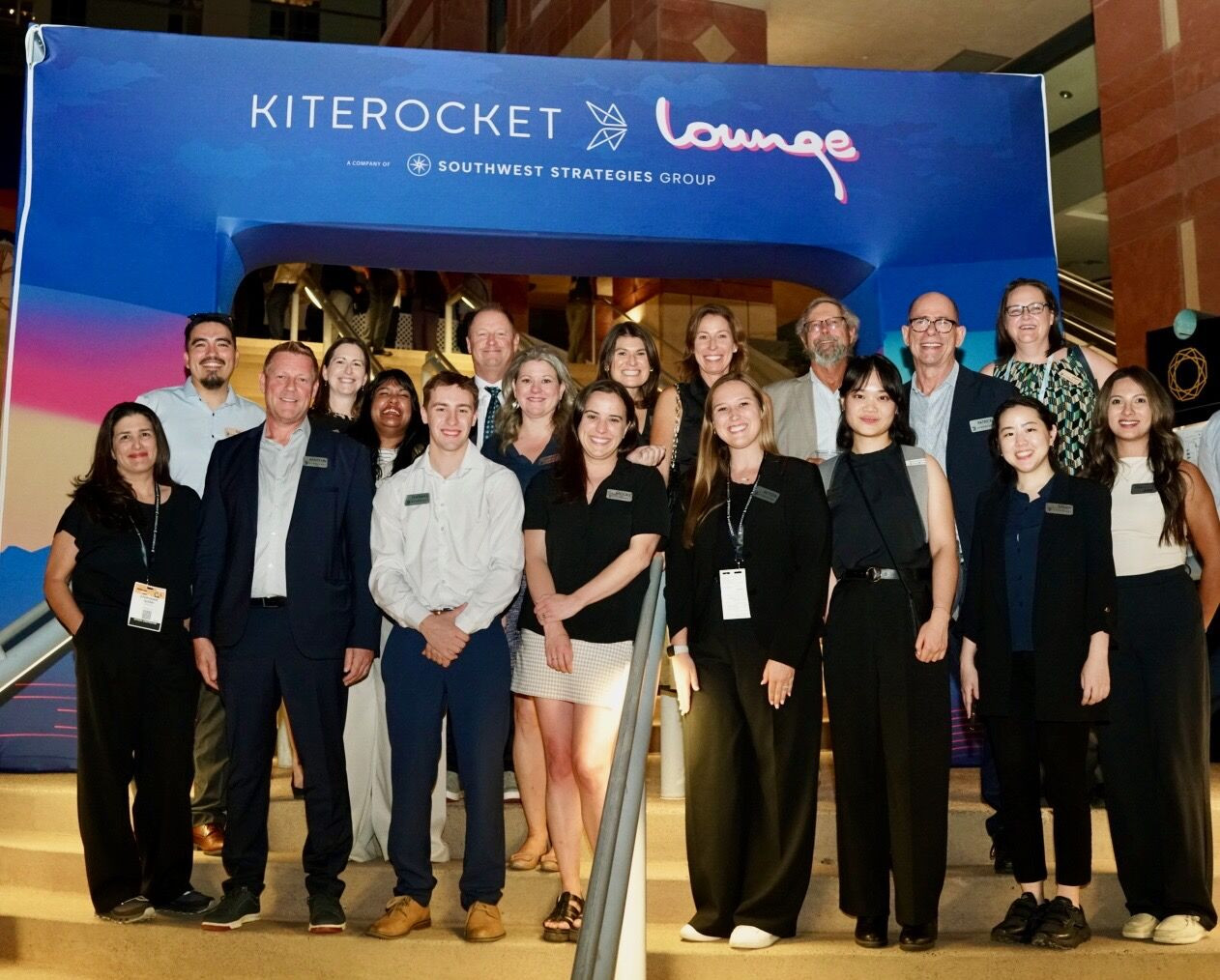 Team members attend the SEMICON West conference in Phoenix, October 2025.