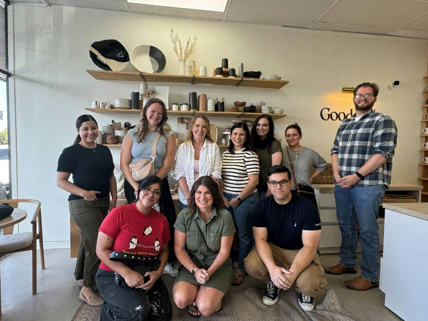 Central Valley office participates in pottery class team-building activity, September 2025.