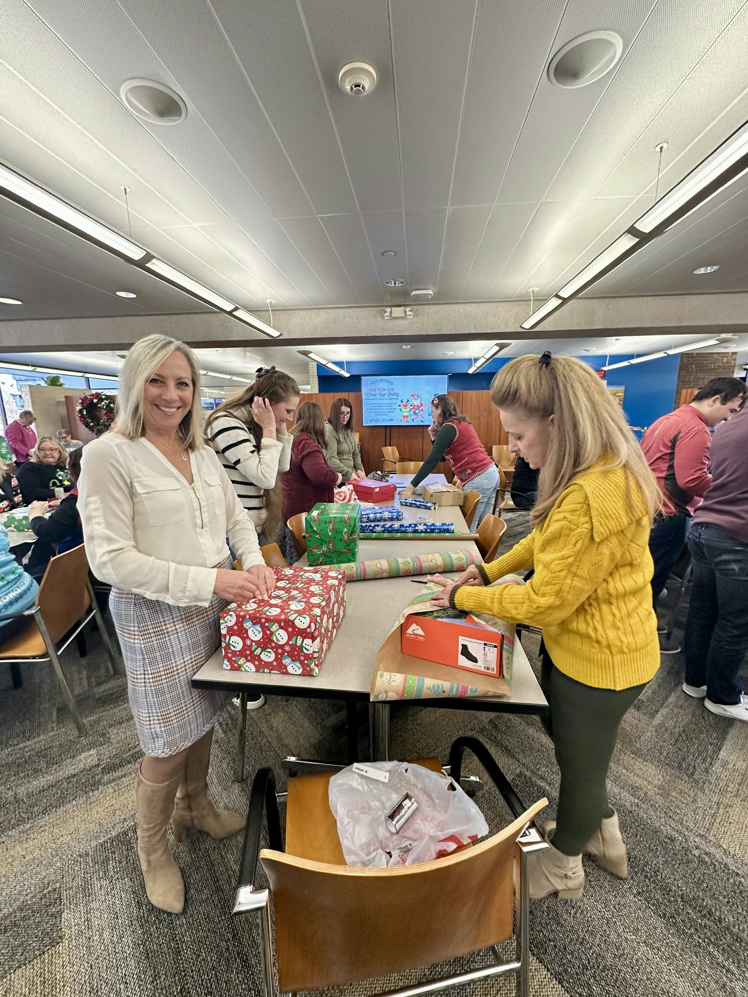 One of our annual events is to provide gifts to children through the local school district. We hold a 
