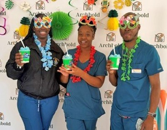 The transportation team enjoyed Maui Monday during Healthcare Week, promoting fun, recognition, and team connection.