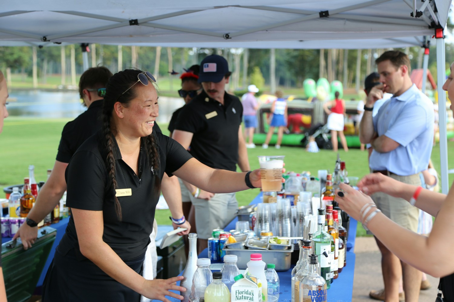 AAC bar team during our July 4th celebratio