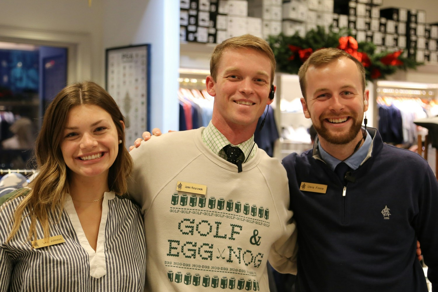 AAC golf shop during our holiday Christmas Spectacular event