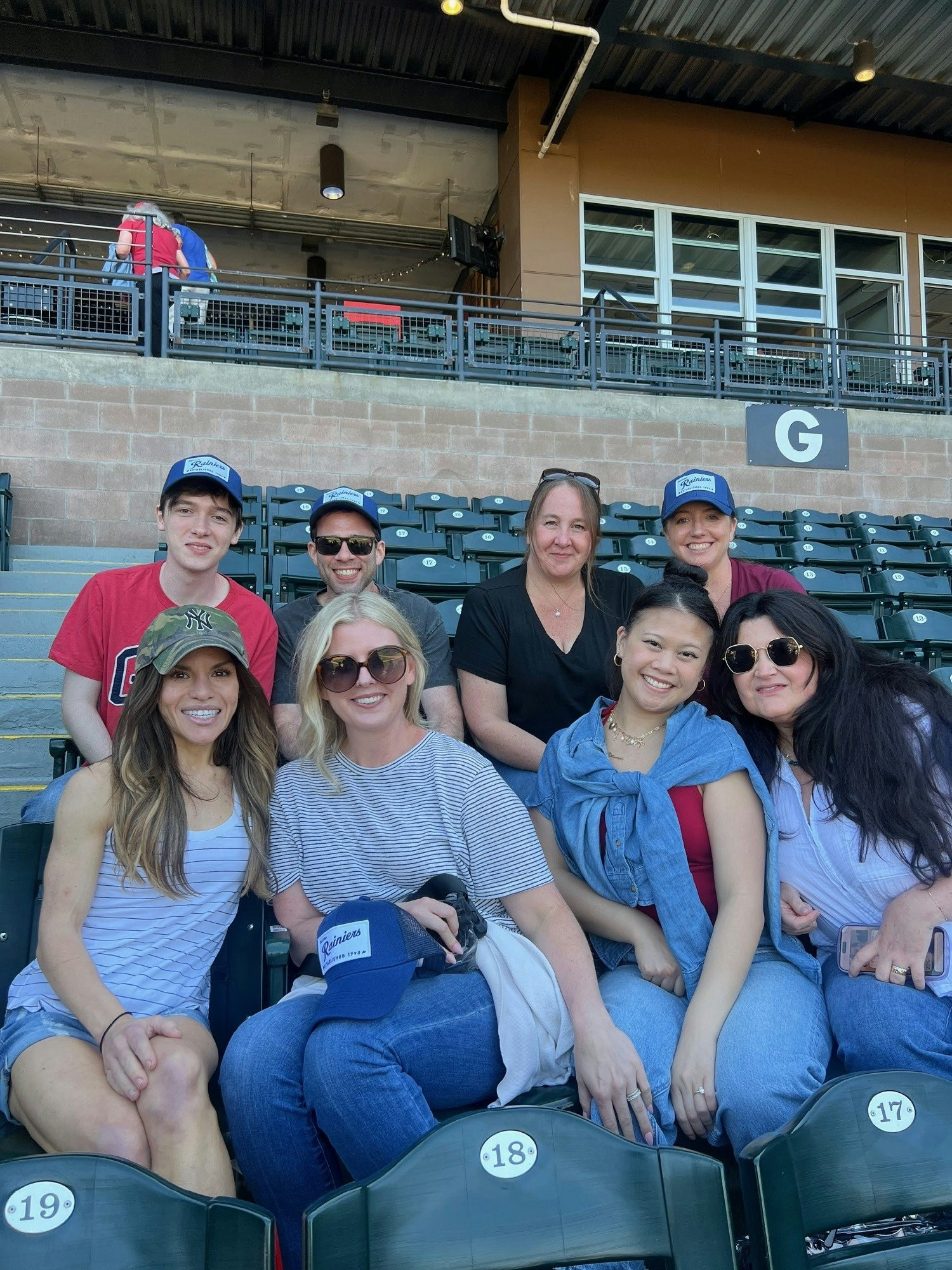 Our internal services team at a team outing to watch the Tacoma Rainiers play ball!