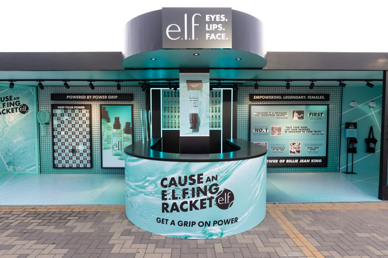 e.l.f. caused an e.l.f.ing racket at the Billie Jean King Cup, Nov. 2024