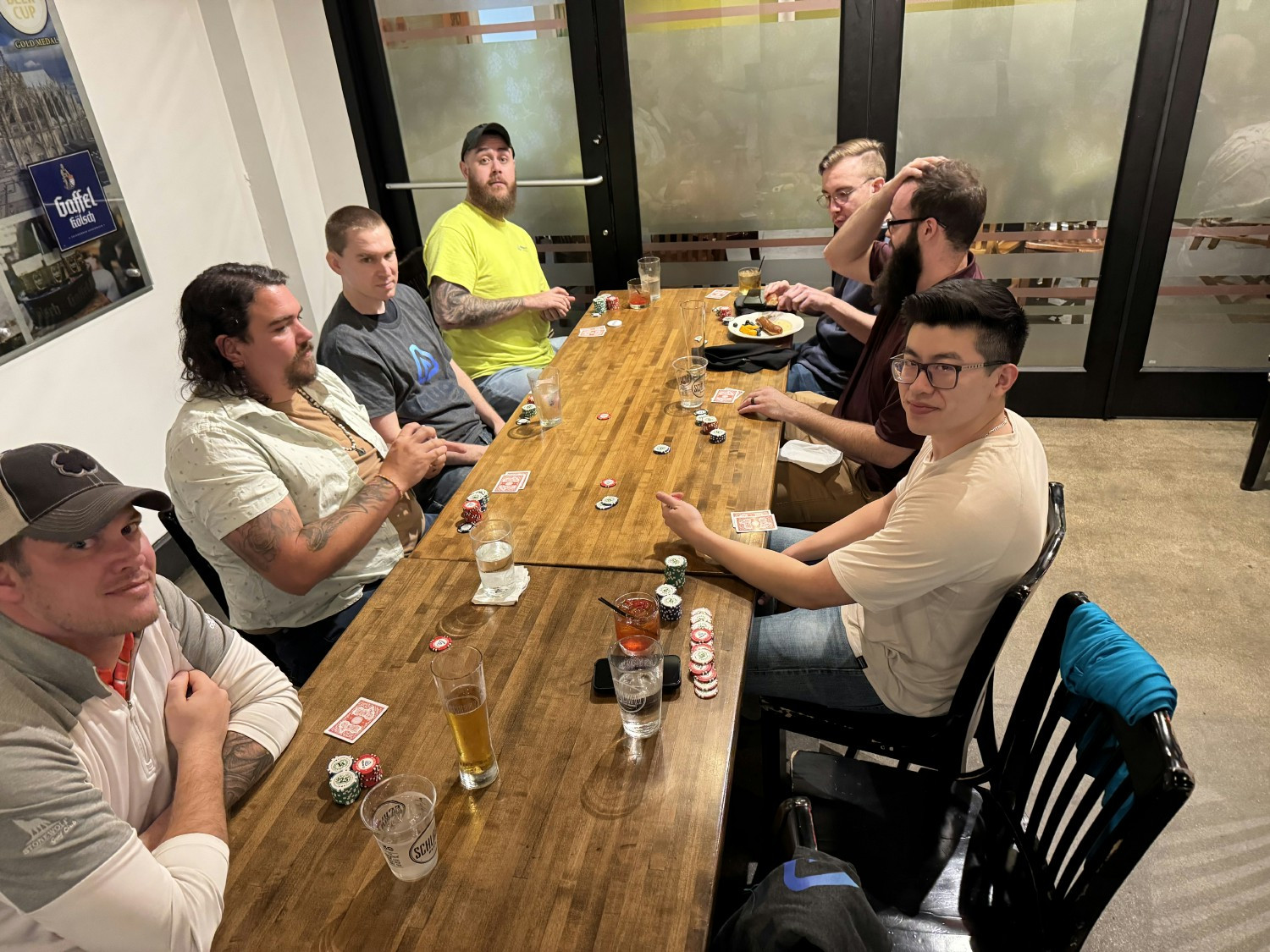 Live action at the poker game!