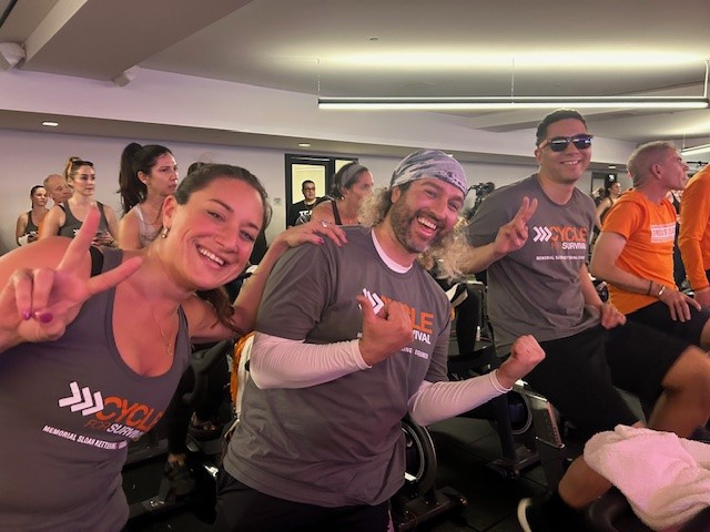 Preserve at Marin (California) teammates join the Cycle for Survival event to support rare cancer research.