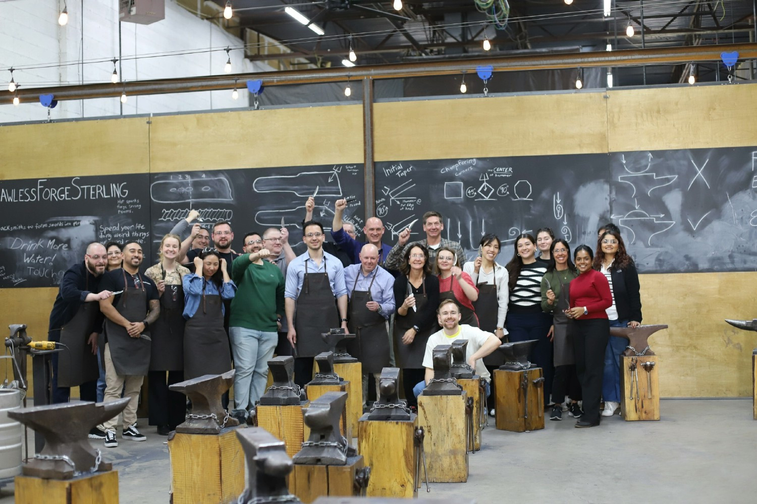 Team bonding exercise.