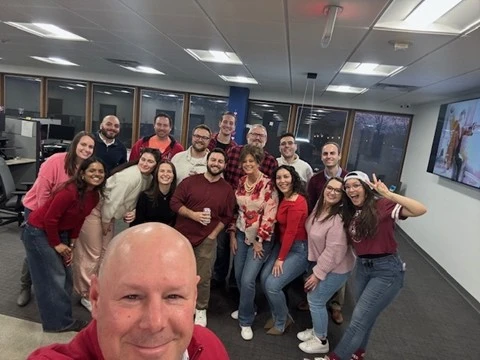 Valentine's Day celebration in the New Jersey office location!