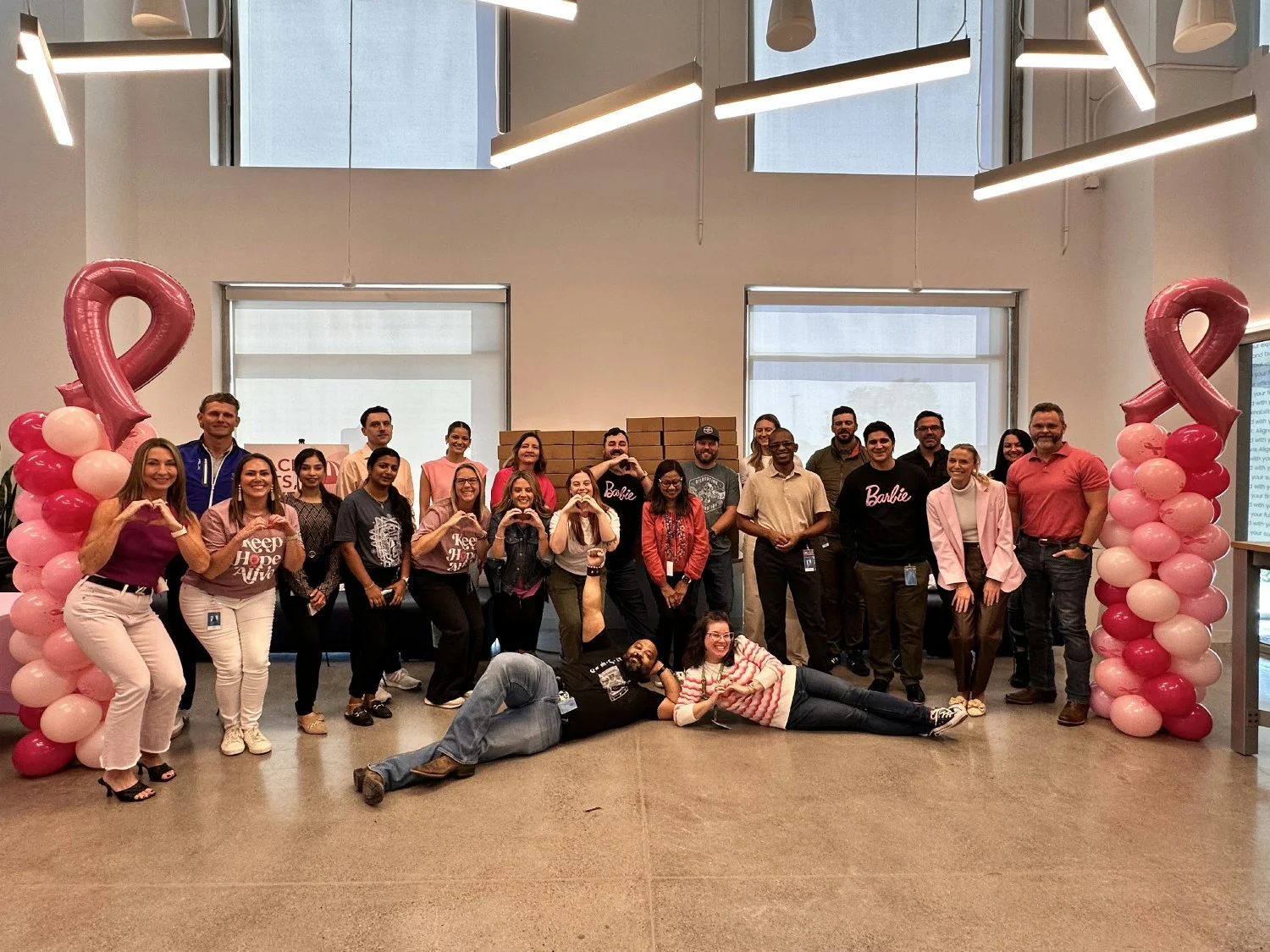 Our team packed Hope Kits for NBCF's breast cancer patients —spreading care, comfort, and support one box at a time. 