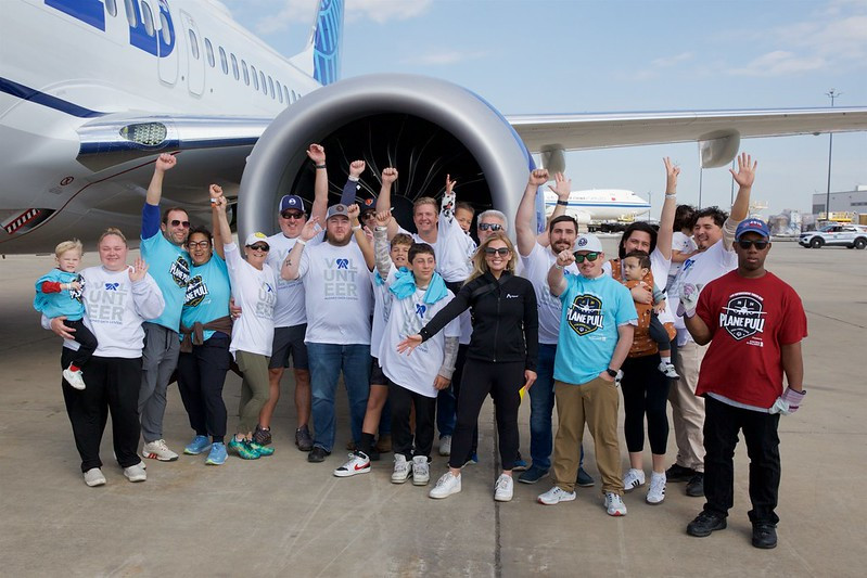 Our employees teamed up for the Chicago Plane Pull to pull a  plane in under 10 seconds benefitting Special Olympics. 