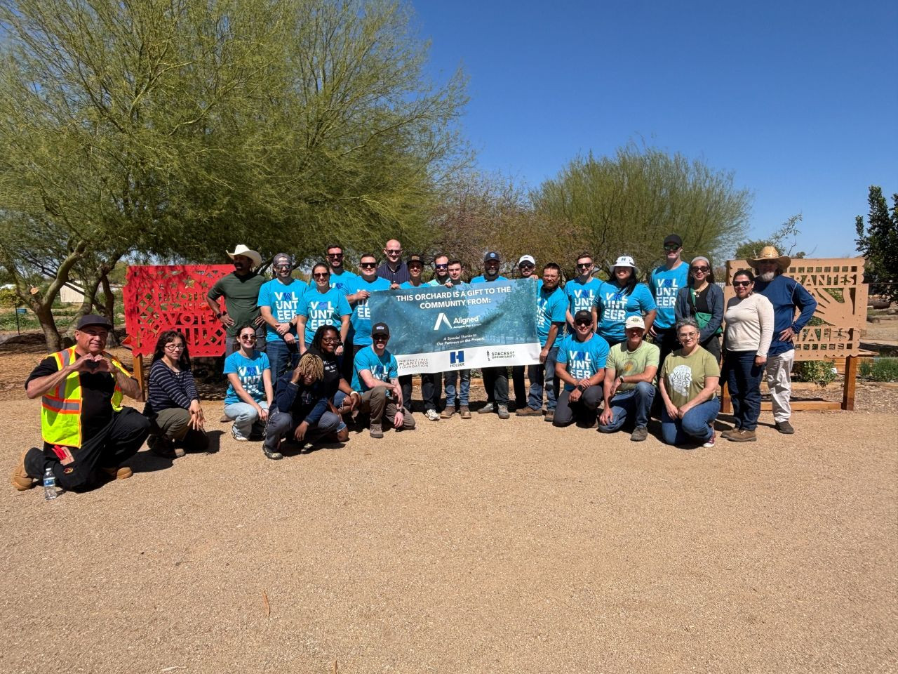Aligned is committed to creating sustainability and greener communities one fruit tree at a time. 