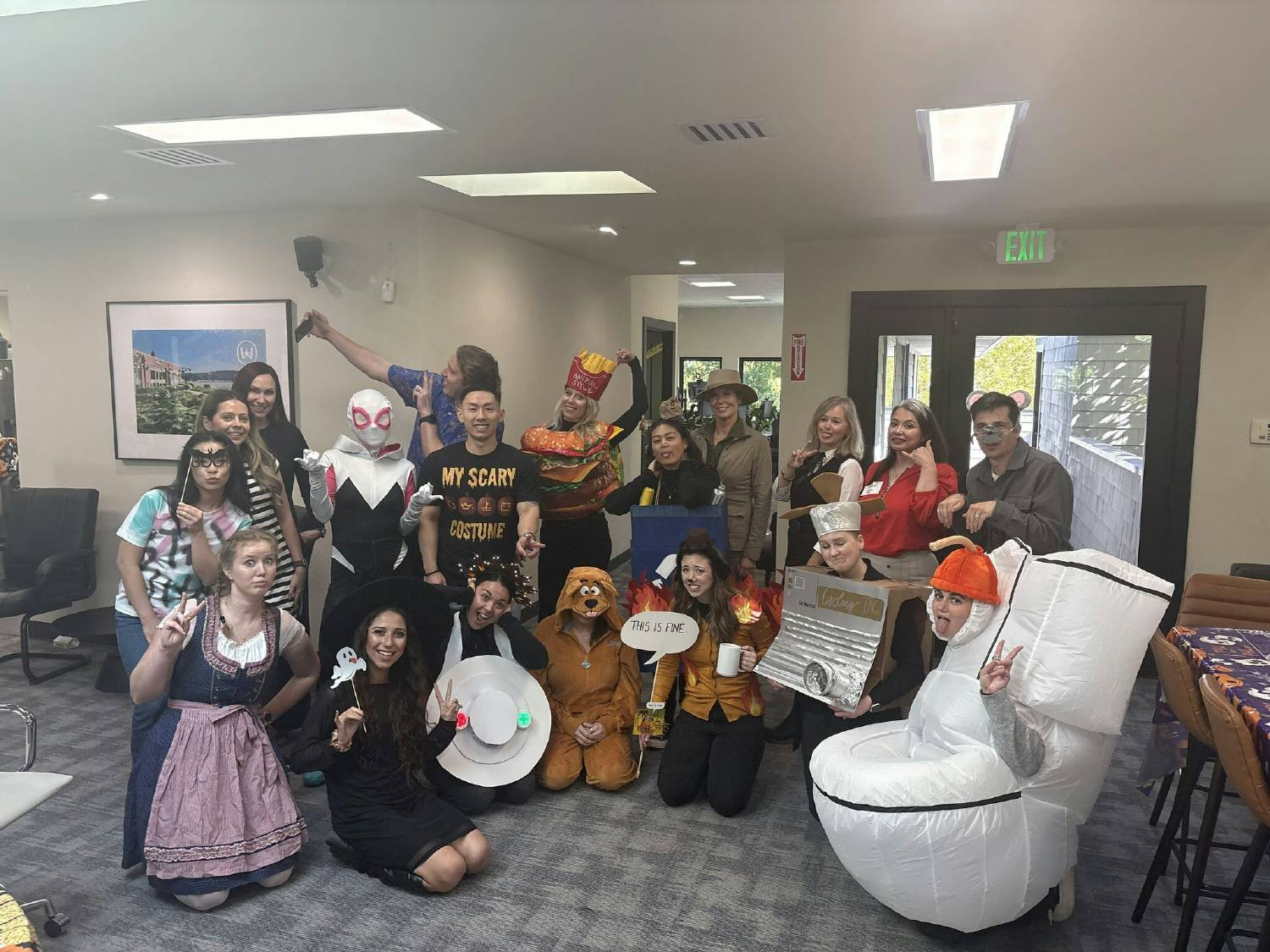Spooky fun! The team shows off their Halloween costumes!