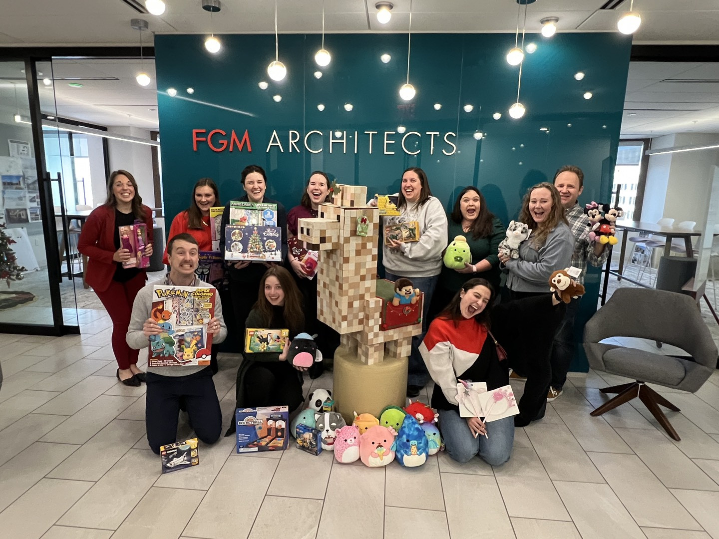 The St. Louis office joined the Rocking a Stocking charity event, with a design competition and charity toy drive.