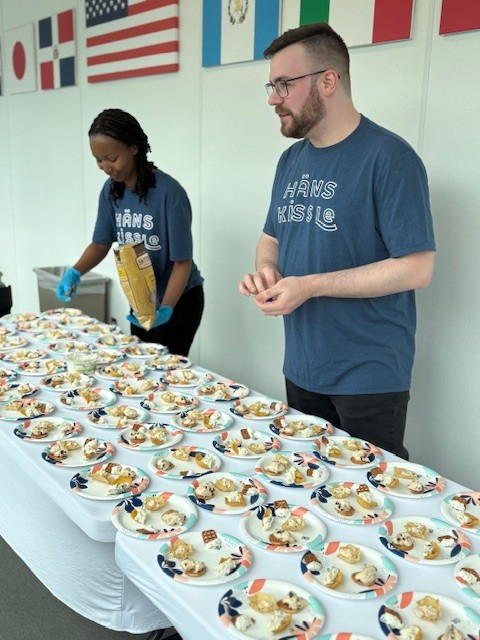 R&D Team providing SE product samples to the NE.