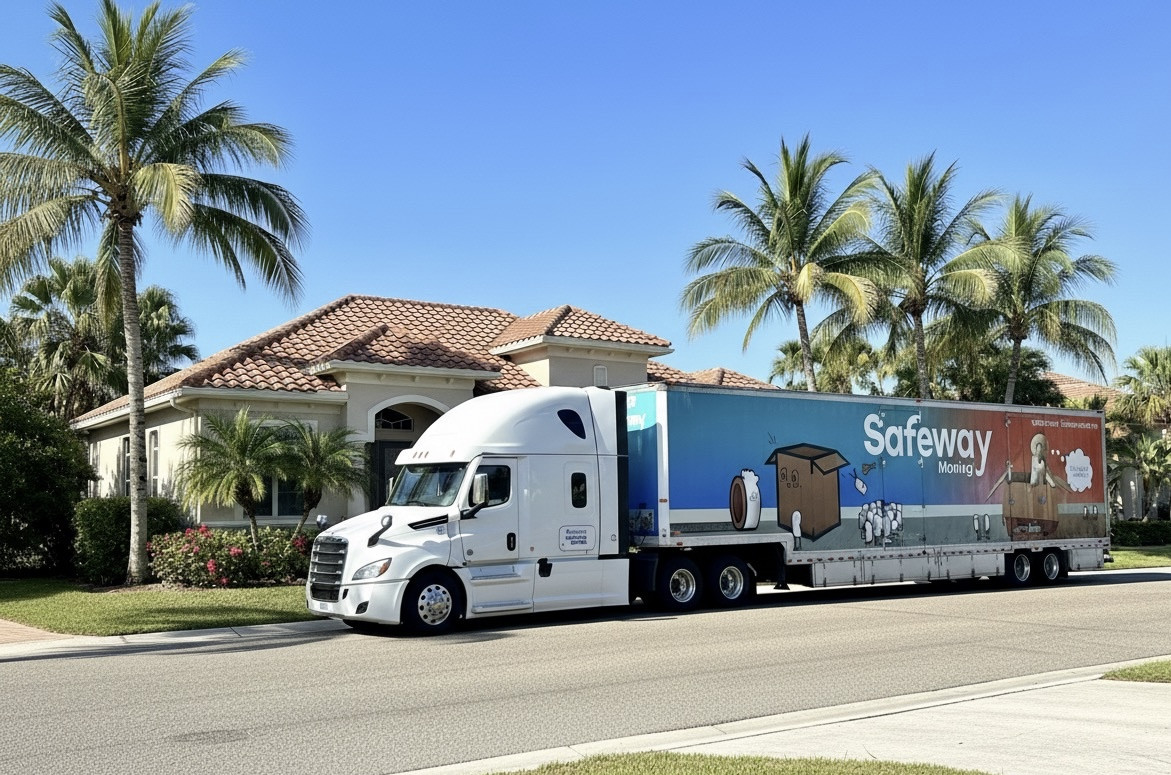at a delivery completing a move