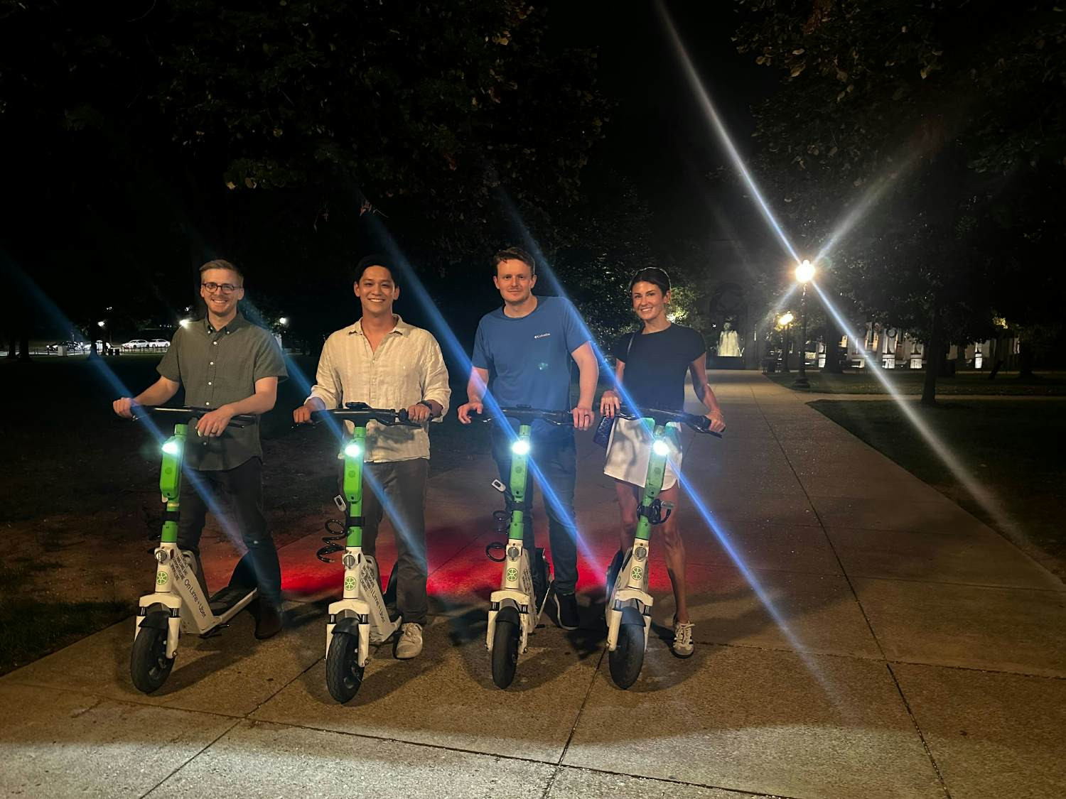 Scootering around the National Mall