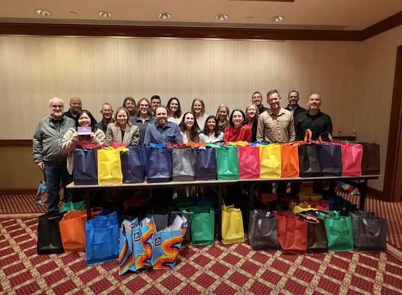 Senior Leadership Team Meeting, SLT members support a food insecurity community activity during the meeting, Nov 2025