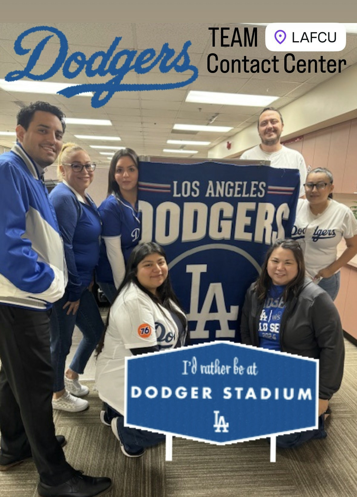 Contact Center - Go Dodgers - World Series Ring Celebration!!!