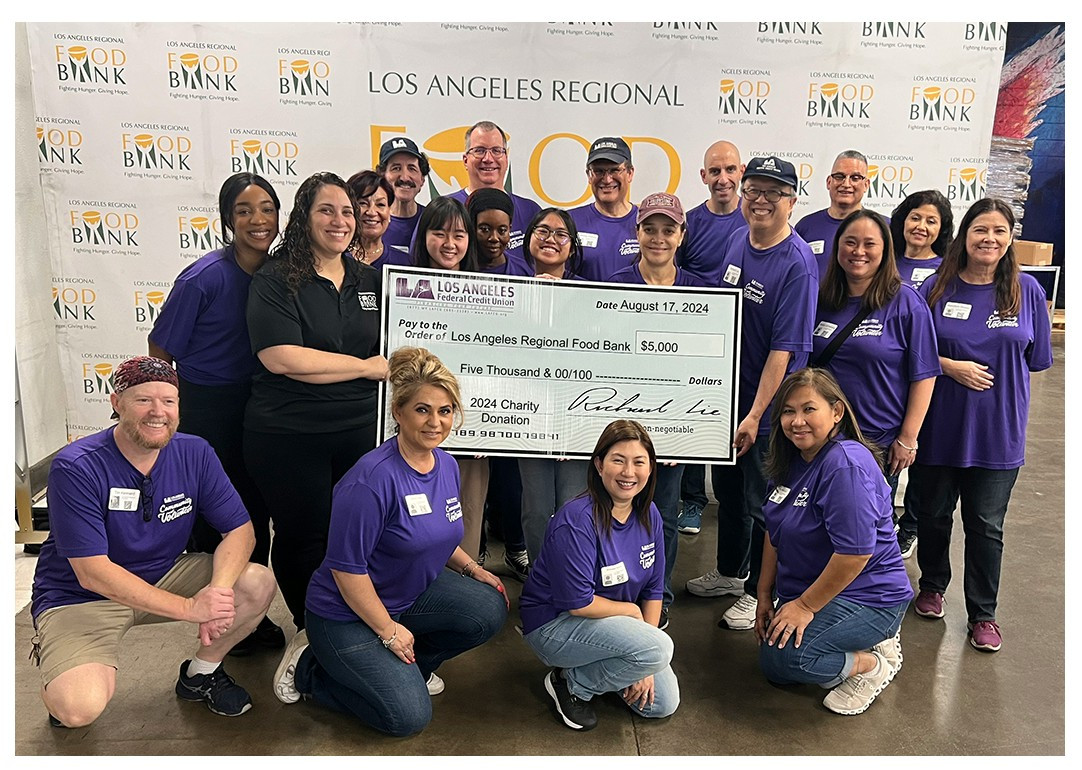 Employees out in the Community - LA Foodbank